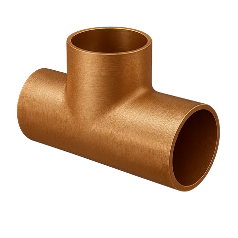 Тройник медный для высокотемпературной пайки 108 мм М2р ГОСТ 32590-2013
